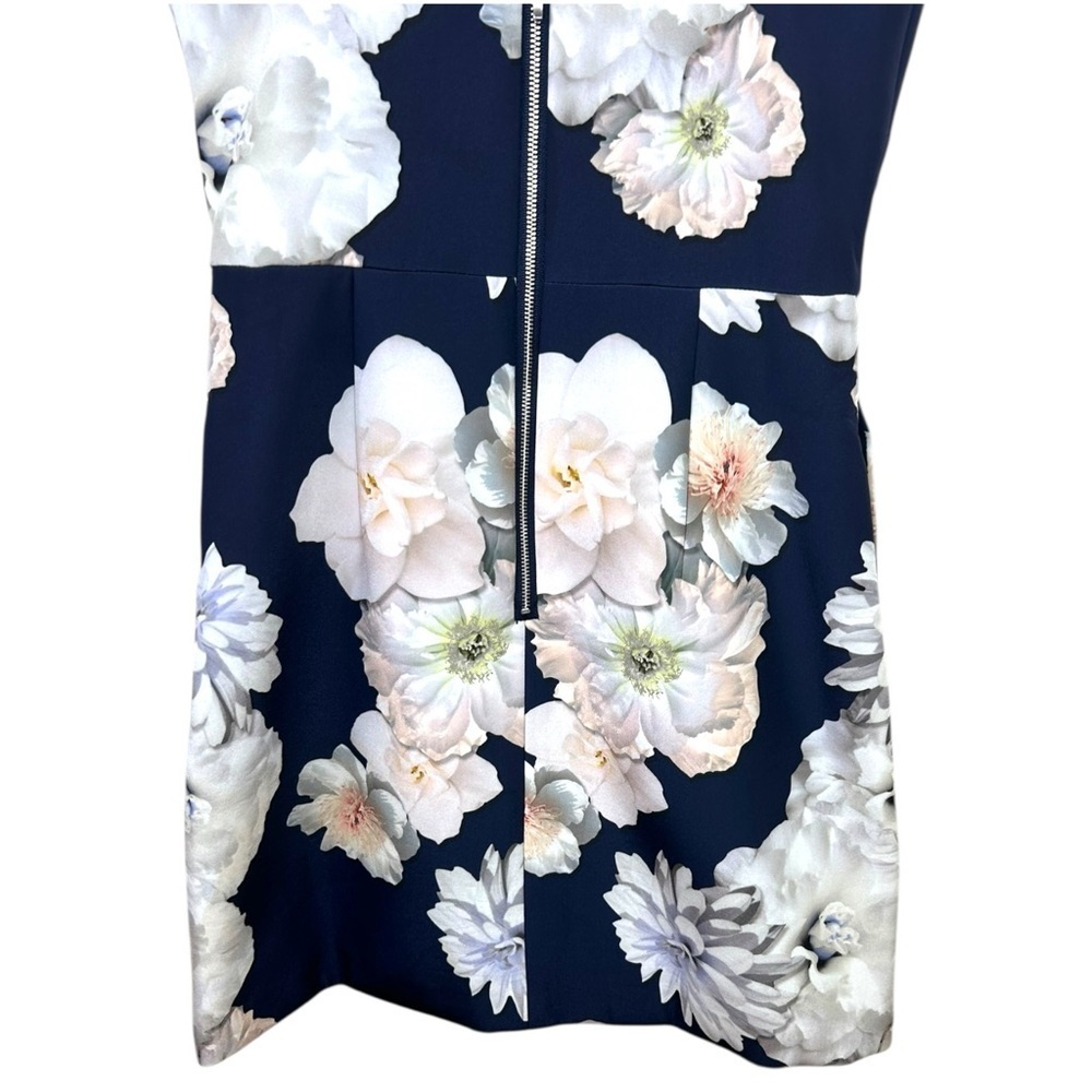 Finders Keepers - Women’s Mini Floral Sleeveless Dress - Navy Blue, X-Small - Picture 15 of 17